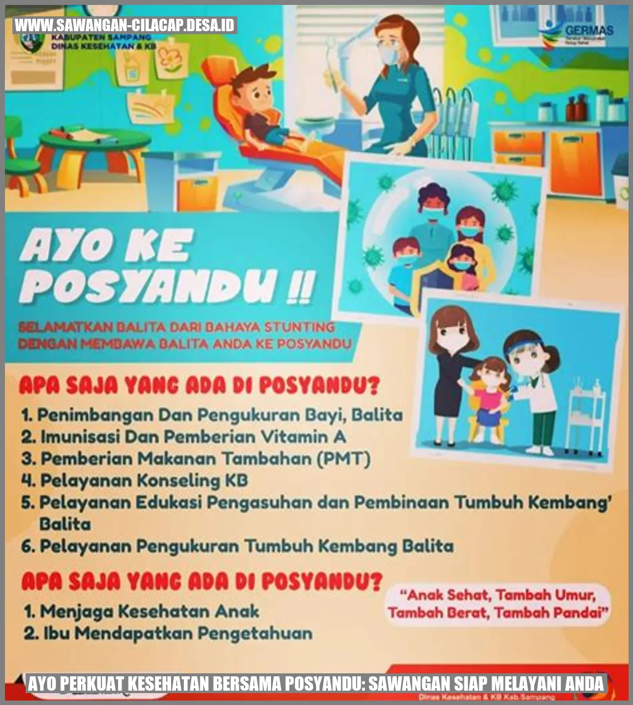Ayo Perkuat Kesehatan Bersama Posyandu: Sawangan Siap Melayani Anda