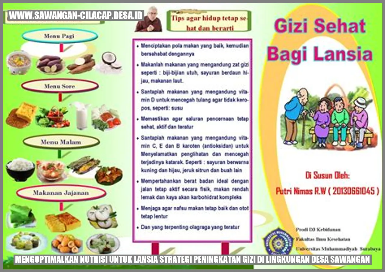 Mengoptimalkan Nutrisi untuk Lansia: Strategi Peningkatan Gizi di Lingkungan Desa Sawangan