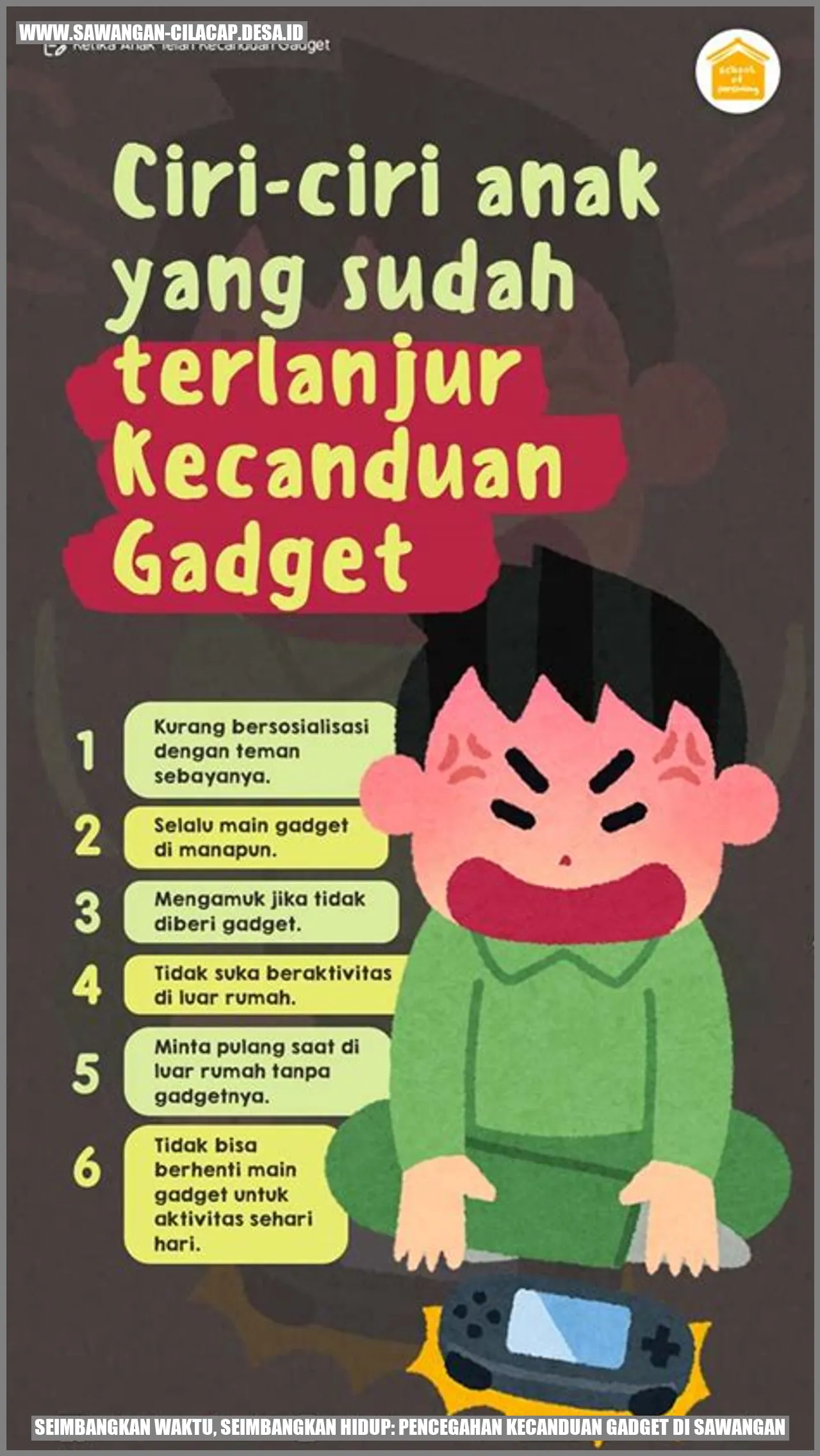 Seimbangkan Waktu, Seimbangkan Hidup: Pencegahan Kecanduan Gadget di Sawangan