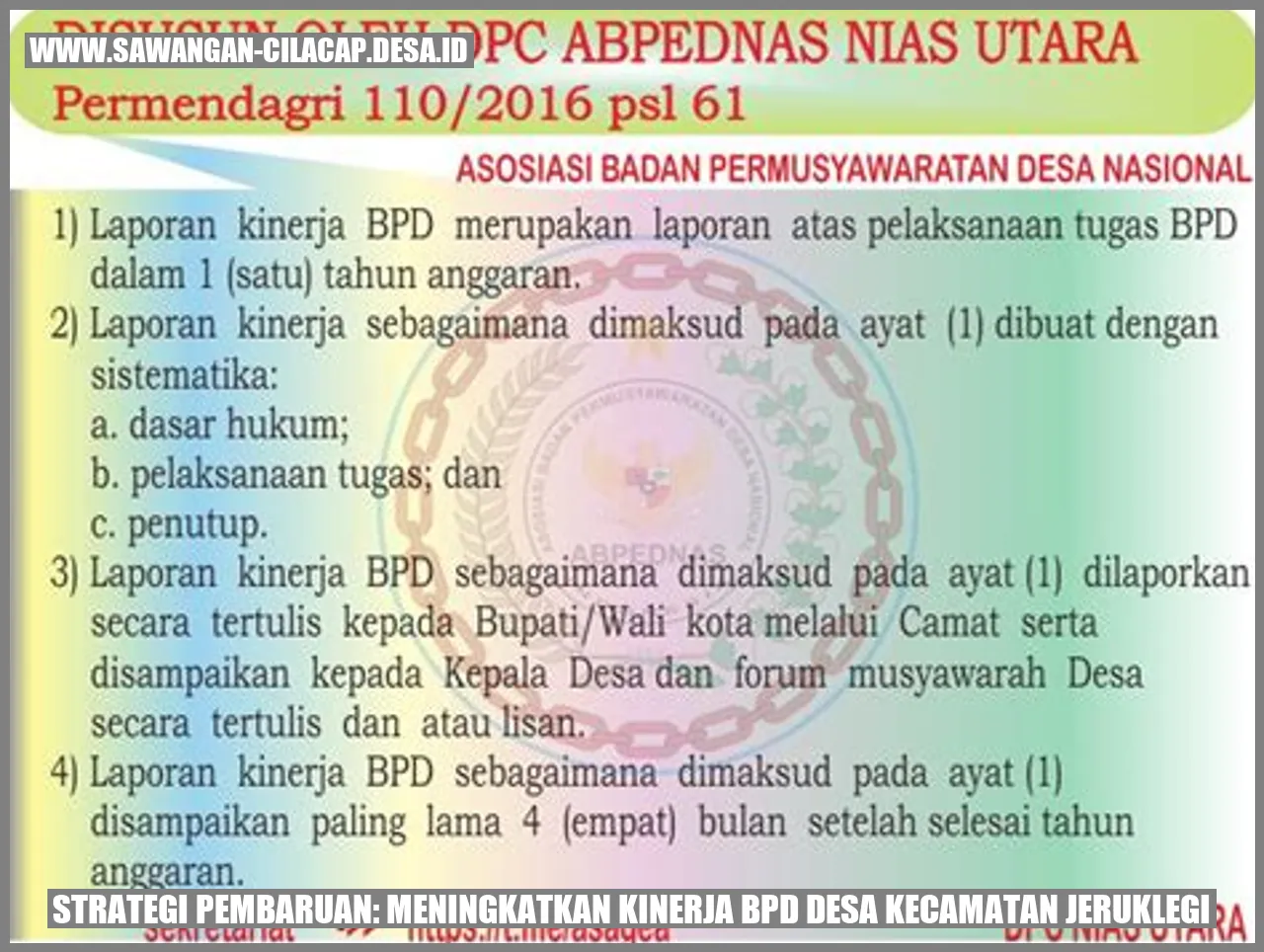 Strategi Pembaruan BPD Jeruklegi