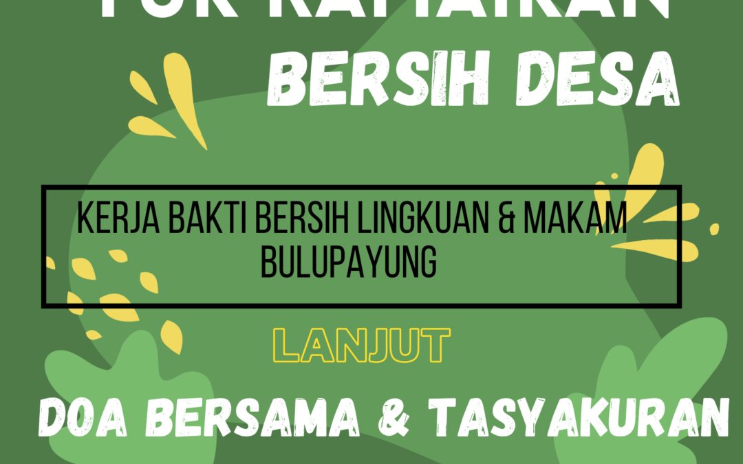 Pengumuman Bersih Desa