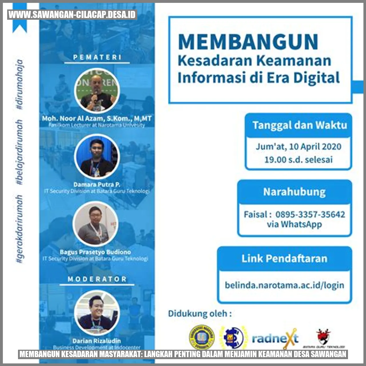 Membangun Kesadaran Masyarakat: Langkah Penting dalam Menjamin Keamanan Desa Sawangan