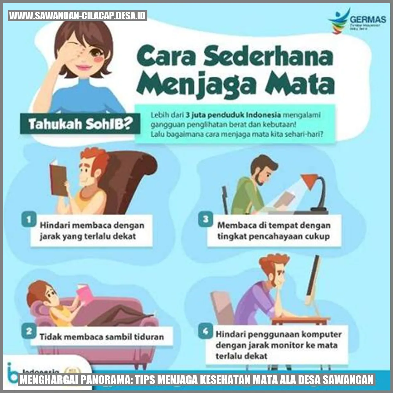 Tips Menjaga Kesehatan Mata ala Desa Sawangan